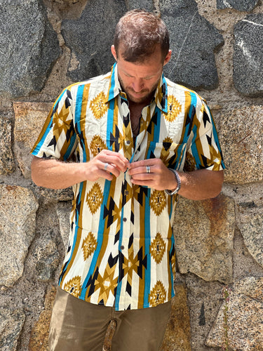 CAMISA DE HOMBRE BLOCK PRINT
